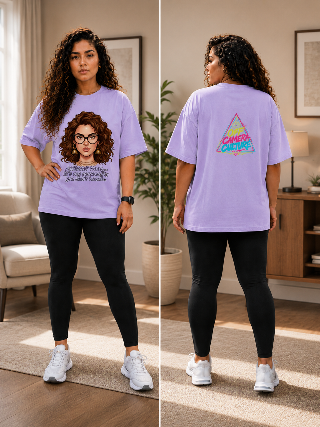 ATTITUDE/PERSONALITY - Unisex Oversized Classic T-Shirt