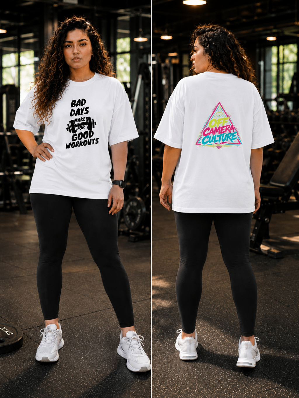 BAD DAYS GOOD WORKOUT - Unisex Oversized Classic T-Shirt