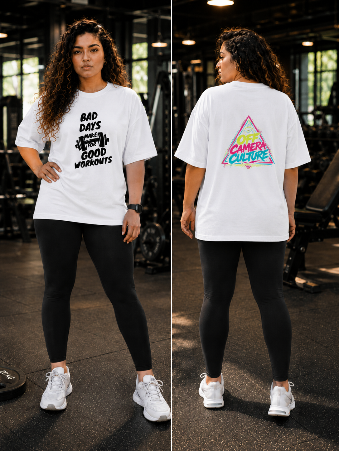 BAD DAYS GOOD WORKOUT - Unisex Oversized Classic T-Shirt