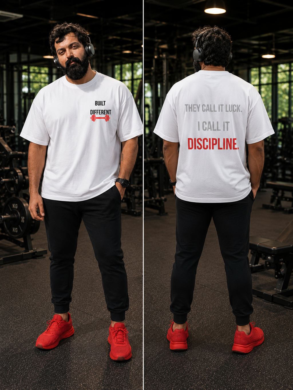 RESULTS ARE EARNED NOT GIVEN - Unisex Oversized Classic Gym T-Shirt
