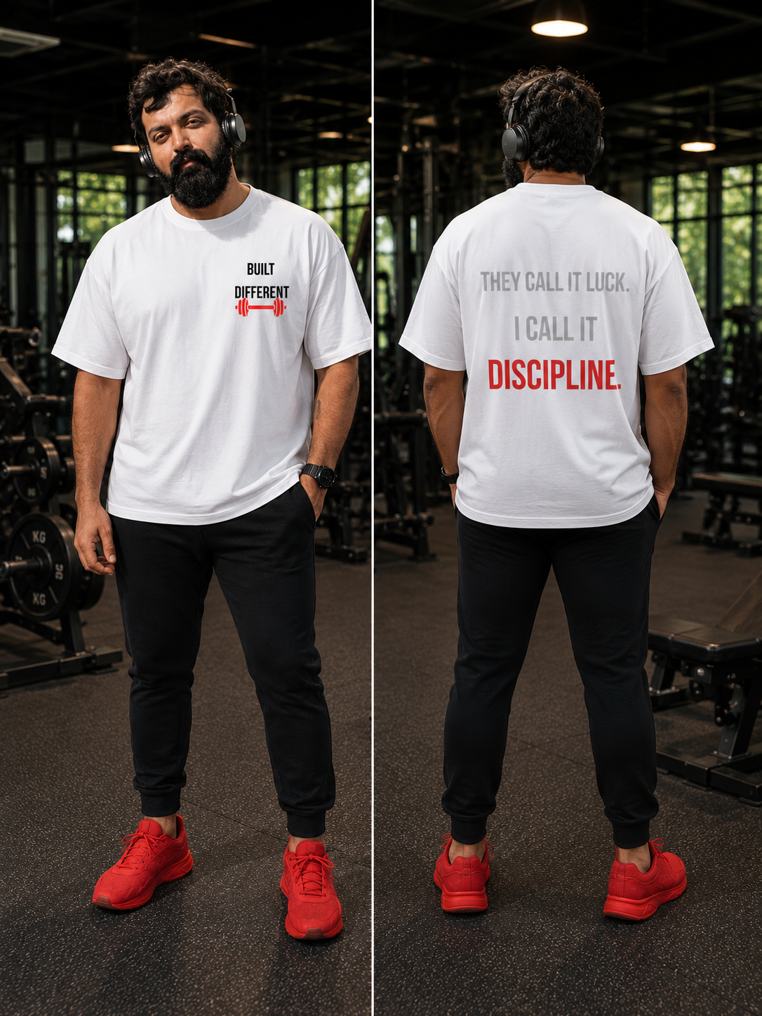 RESULTS ARE EARNED NOT GIVEN - Unisex Oversized Classic Gym T-Shirt