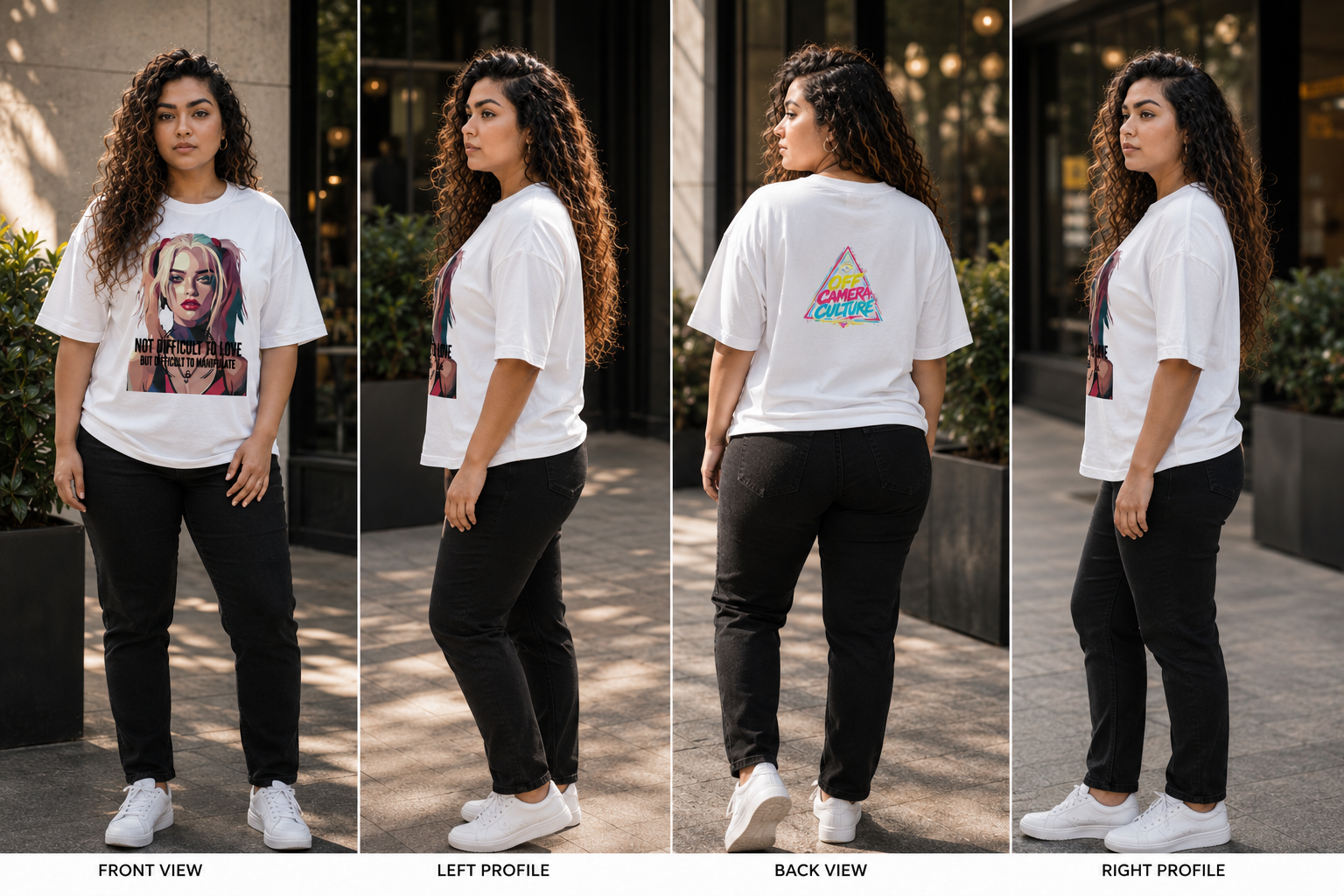 NOT DIFFICULT TO LOVE-Unisex Oversized Classic T-Shirt