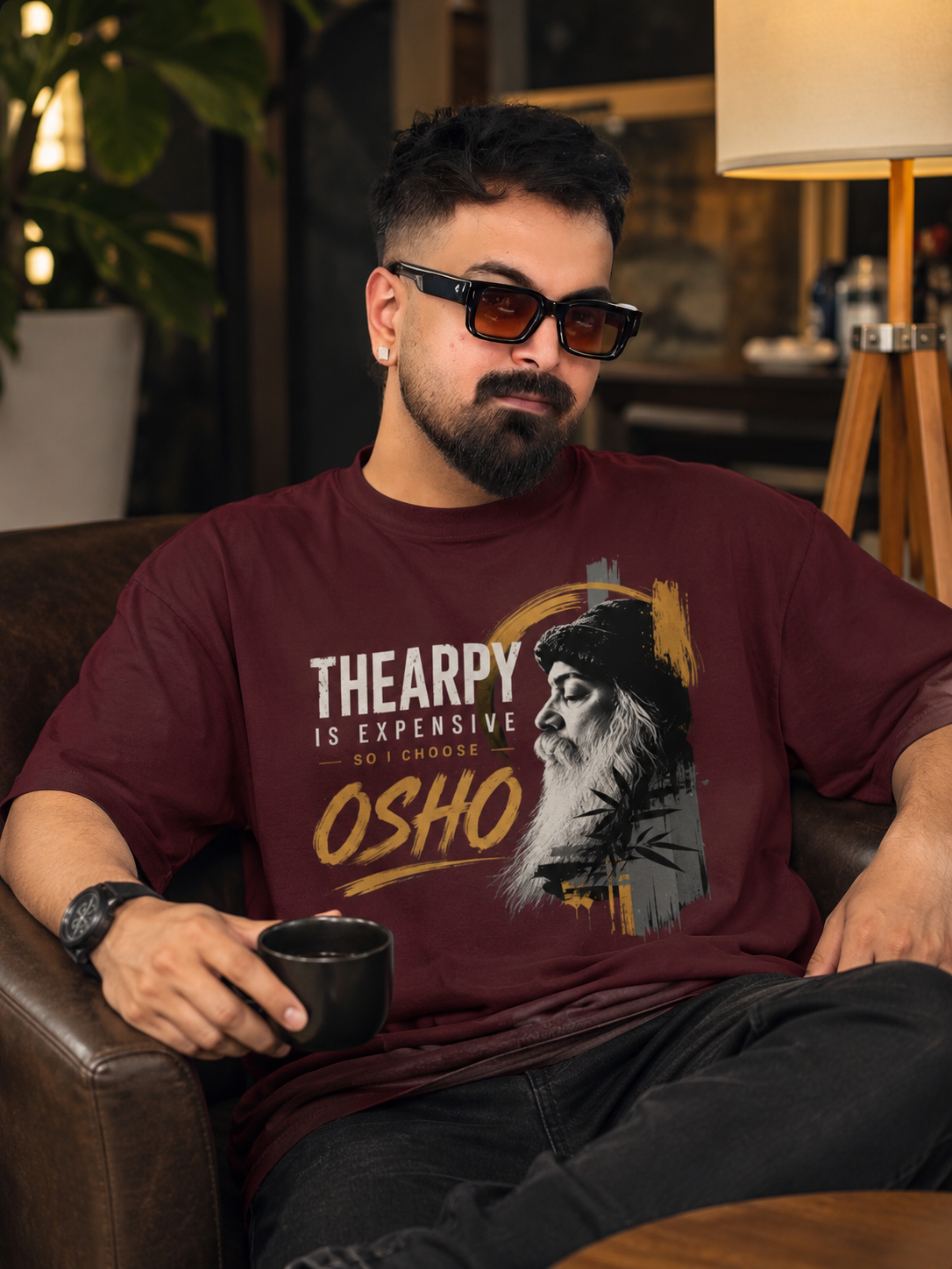 THERAPY IS EXPENSIVE -OSHO- Unisex Oversized Classic T-Shirt