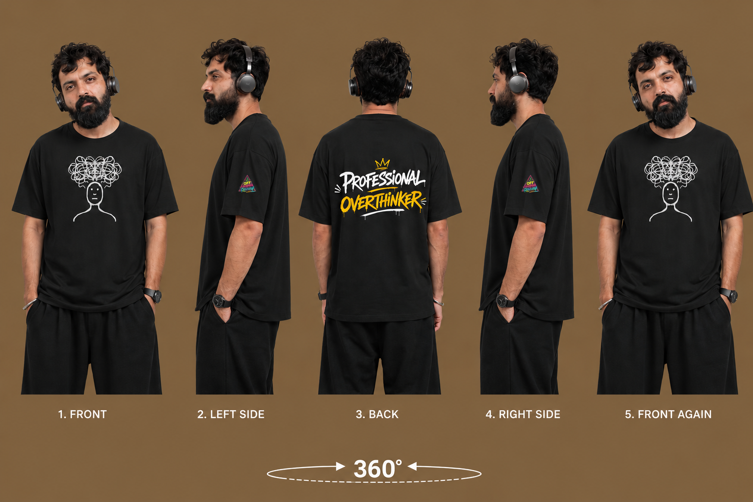 OVERTHINKER - Unisex Oversized Classic T-Shirt
