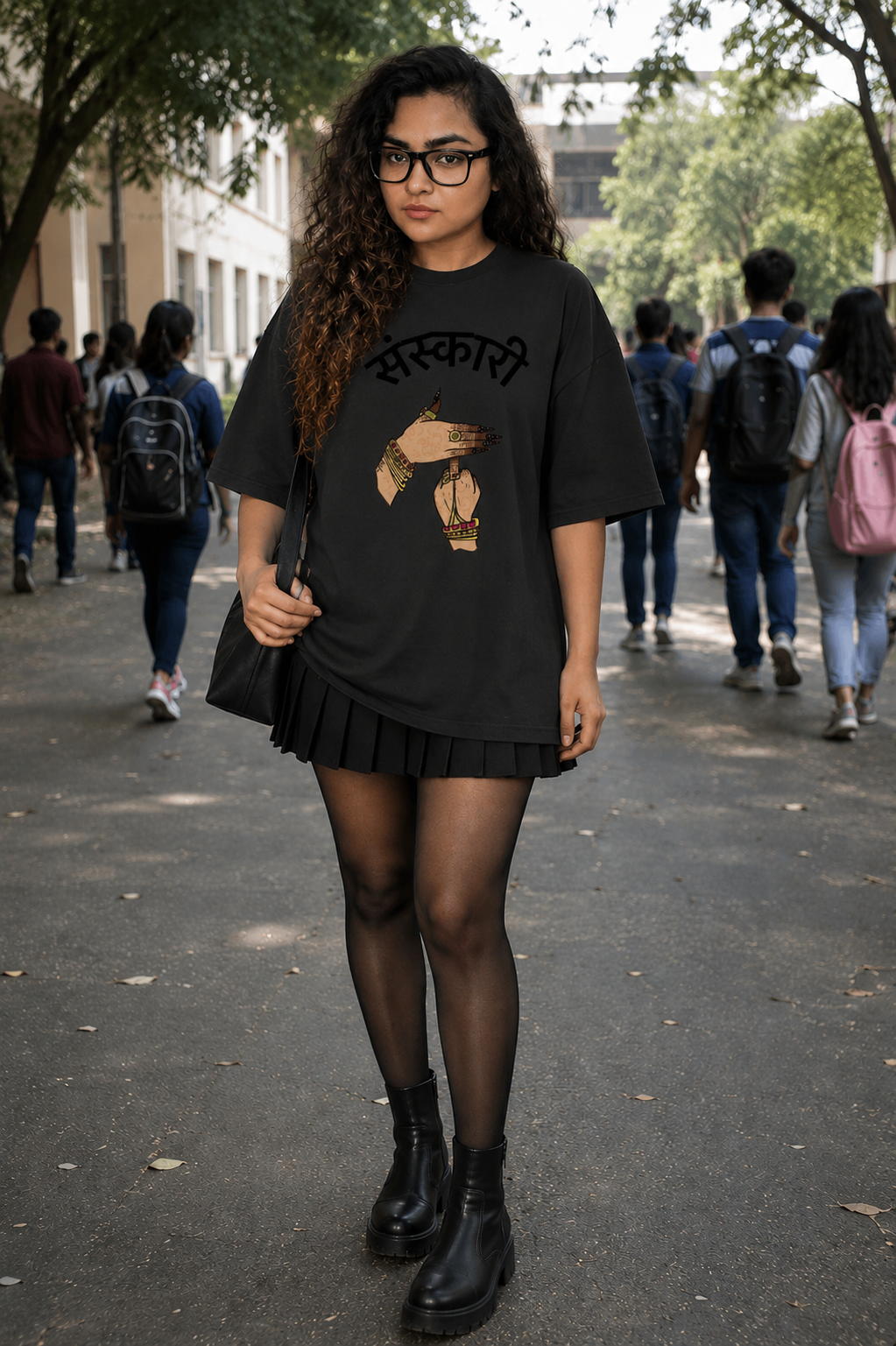 THE SANSKAARI - Unisex Oversized Classic T-Shirt